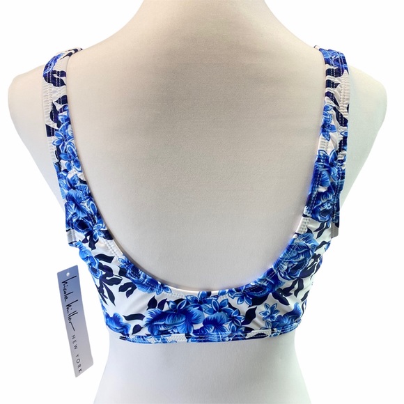 Nicole Miller NWT Over The Shoulder Bikini Top L - Picture 7 of 14